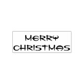 Vrolijk kerstfeest zelfinktende stempel (Design)