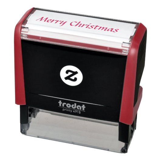 Vrolijk kerstfeest zelfinktende stempel (Product)