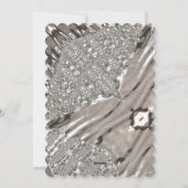 Vrolijk Kerstfeest Zilveren Lichten Elegante LGBT Feestdagenkaart (Achterkant)