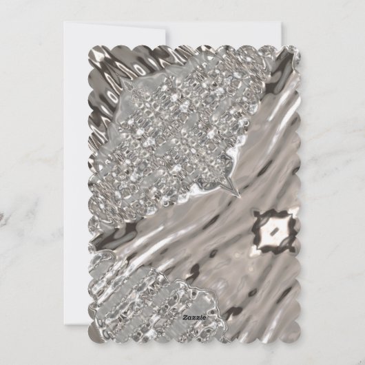 Vrolijk Kerstfeest Zilveren Lichten Elegante LGBT  Feestdagenkaart (Achterkant)