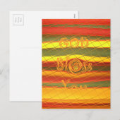 Vrolijk kerstfeest zonder jouw Colour Design Feestdagenkaart (Voorkant / Achterkant)