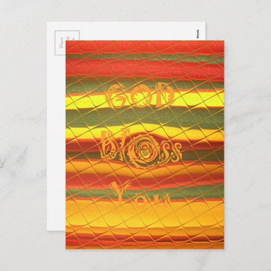 Vrolijk kerstfeest zonder jouw Colour Design Feestdagenkaart (Voorkant / Achterkant)