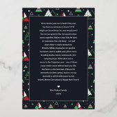 Vrolijk kerstfeest | Zoveel togetherness-definitie Folie Feestdagenkaart (Achterkant)