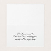 Vrolijk kerstfeest - Zwart Beer in de sneeuw Kaart (Binnenkant ongevouwen)