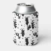 Vrolijk kerstfeest! Zwart-Wit Blikjeskoeler (Blikje Achterkant)