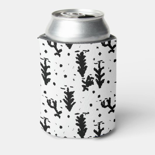 Vrolijk kerstfeest! Zwart-Wit Blikjeskoeler (Blikje Achterkant)
