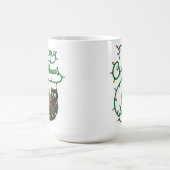 Vrolijk Kerstfeest Zwarte Kat met Ornament en Lich Koffiemok (Center)