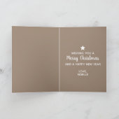 Vrolijk kerstfeest! Zwarte Vrouw, Santa Hat, Polka Kaart (Binnen)