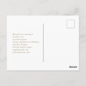 Vrolijk kerstfeestdag geboorteaankondiging briefkaart (Achterkant)