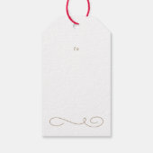 Vrolijk kerstfeestdag geboorteaankondiging cadeaulabel (Achterkant)