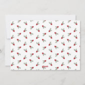 Vrolijk kerstfeestdag geboorteaankondiging feestdagenkaart (Achterkant)