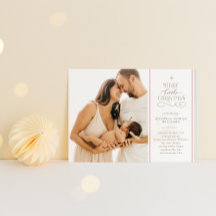 Vrolijk kerstfeestdag geboorteaankondiging