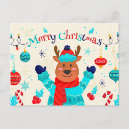 Vrolijk kerstfeestelijke achtergrond briefkaart