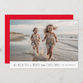 Vrolijk kerstfeestelijke Kaart (Voorkant / Achterkant)