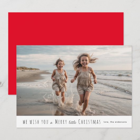 Vrolijk kerstfeestelijke Kaart (Voorkant / Achterkant)