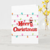 Vrolijk kerstfeestelijke lichten met Kerstmis Kaart (Gele Bloem)