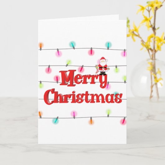 Vrolijk kerstfeestelijke lichten met Kerstmis Kaart (Gele Bloem)