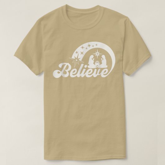 Vrolijk kerstfeestGeloof T-shirt (Design voorkant)