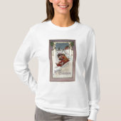 Vrolijk kerstfeestKoeskoeling T-shirt (Voorkant)