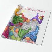 Vrolijk kerstfeestmaal - aangepaste tekst cadeaupapier (Uitgerold)