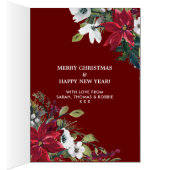 Vrolijk kerstfeestmaal gouden winterbloemkolen Noe (Binnen (Rechts))