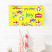 Vrolijk KerstfeestVinyl Banner, Gelukkige Verjaard Spandoek (Insitu)