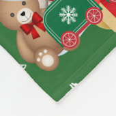 Vrolijk kerstfleece deken (Hoek)