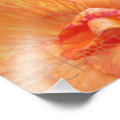 Vrolijk kerstflesje Oranje bloemflesfoto Foto Afdruk (Hoek)