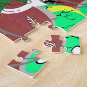 Vrolijk kerstFootball met Puzzle-kerstmis Legpuzzel (Zijkant)