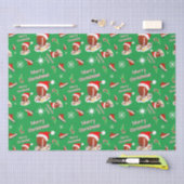 Vrolijk kerstFootball met snack Food Pattern Tissuepapier (Craft)