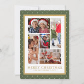 Vrolijk Kerstfoto Collage Eenvoudig Modern Feestdagenkaart (Voorkant)