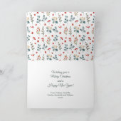 Vrolijk kerstfoto Eucalyptus Botanical Feestdagen Kaart (Binnen)