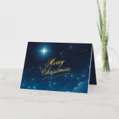 Vrolijk kerstfoto gevouwen Folie Wenskaart (Voorkant)