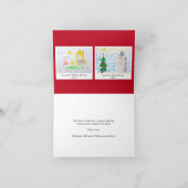 Vrolijk kerstfoto van uw kinderen feestdagen kaart (Binnen)