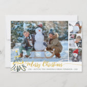 Vrolijk kerstfotocollage 2026 kalender feestdagenkaart (Voorkant)