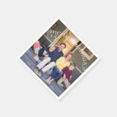 Vrolijk kerstfotopapier servetten (Hoek)