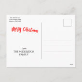 Vrolijk Kerstfoto's Vakantie Groet Briefkaart (Achterkant)