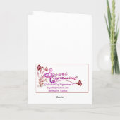 Vrolijk kerstfruit en pitcher feestdagen kaart (Achterkant)