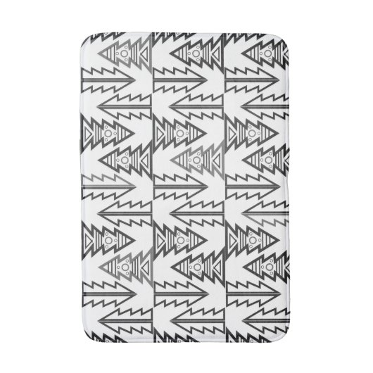 Vrolijk kerstgebaar abstracte moderne geometrie o badmat (Voorkant Verticaal)