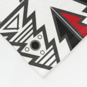 Vrolijk kerstgebaar abstracte moderne geometrie o fleece deken (Hoek)