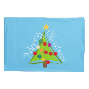 Vrolijk kerstgebak (blauw) kussensloop