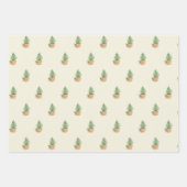 Vrolijk kerstgebak en Cozy Fireplace Inpakpapier Vel (Voorkant 2)