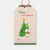 Vrolijk kerstgebak en kerstman van cadeaulabel (Voorkant)