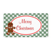 Vrolijk kerstgebak Etiketten (Voorkant)