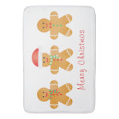 Vrolijk kerstgebak mannen badmat (Voorkant Verticaal)