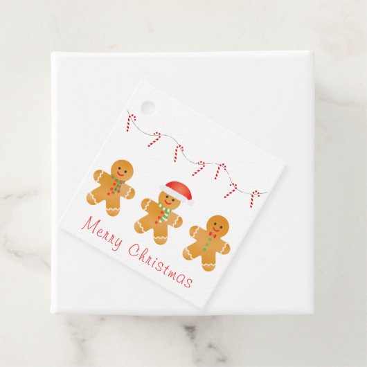 Vrolijk kerstgebak mannen bedankjes labels (In situ)