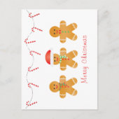 Vrolijk kerstgebak mannen briefkaart (Voorkant)