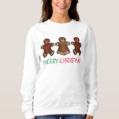 Vrolijk kerstgebak Mannen Koekjes Sweatshirt (Voorkant)