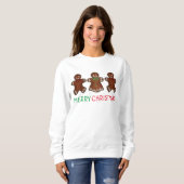Vrolijk kerstgebak Mannen Koekjes Sweatshirt (Voorkant volledig)