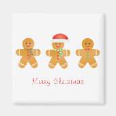 Vrolijk kerstgebak mannen magneet (Voorkant)